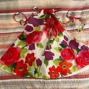Goodlad Dress, bright flowers, tulle, size 2t. 

Super cute dress, bright red,